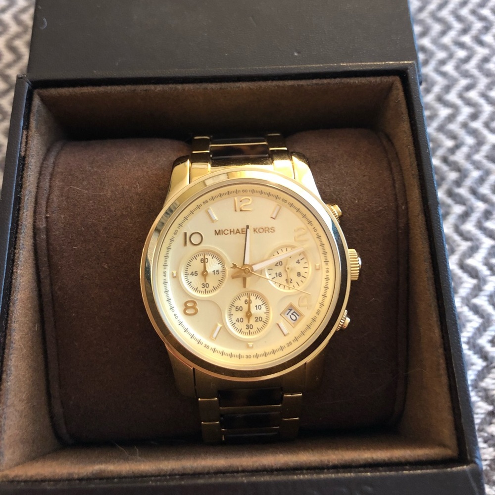 Women’s Michael Kors tortoise shell watch